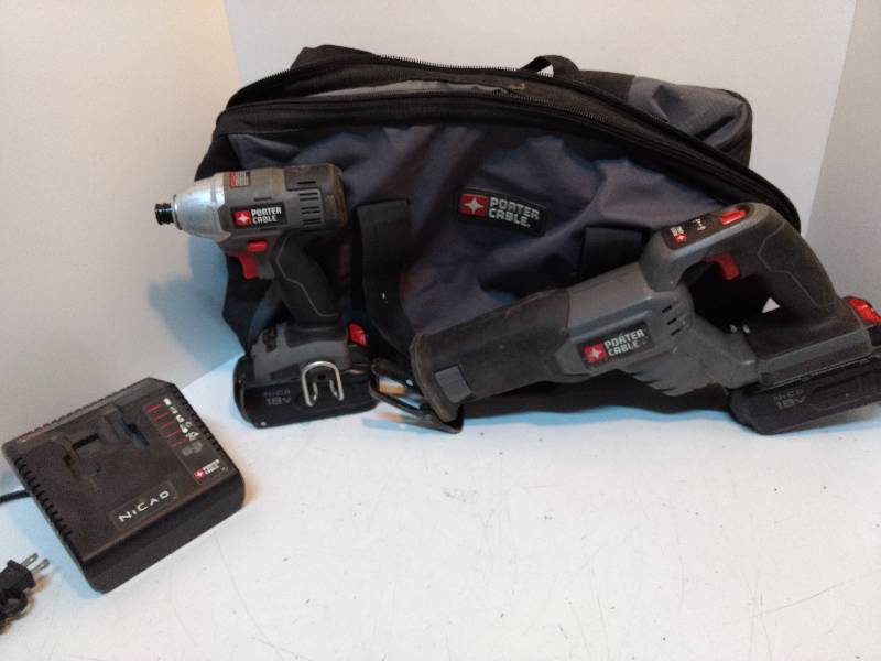 lot 611 image: Porter Cable 18V Power Tool Set