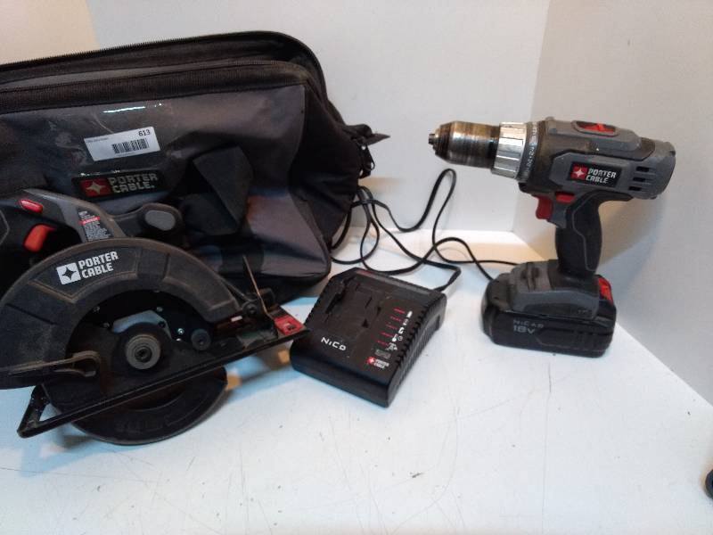 lot 613 image: Porter Cable Power Tool Set