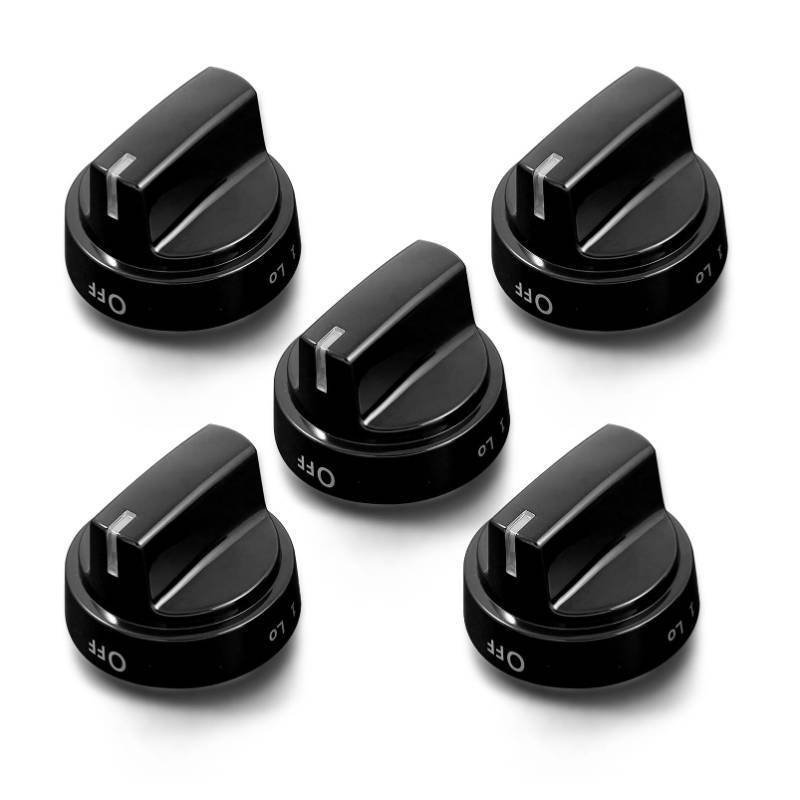 lot 1247 image: Anniparts WB03X24759 Stove Knobs Cooktop Replacement Parts for GE Cooktop Knobs Gas Range Knobs Black Plastic KIP 5G92 222D5793 Stove Top Knobs JGBS66DEK4BB Burner Control Knobs Oven Knobs 5 Pcs
