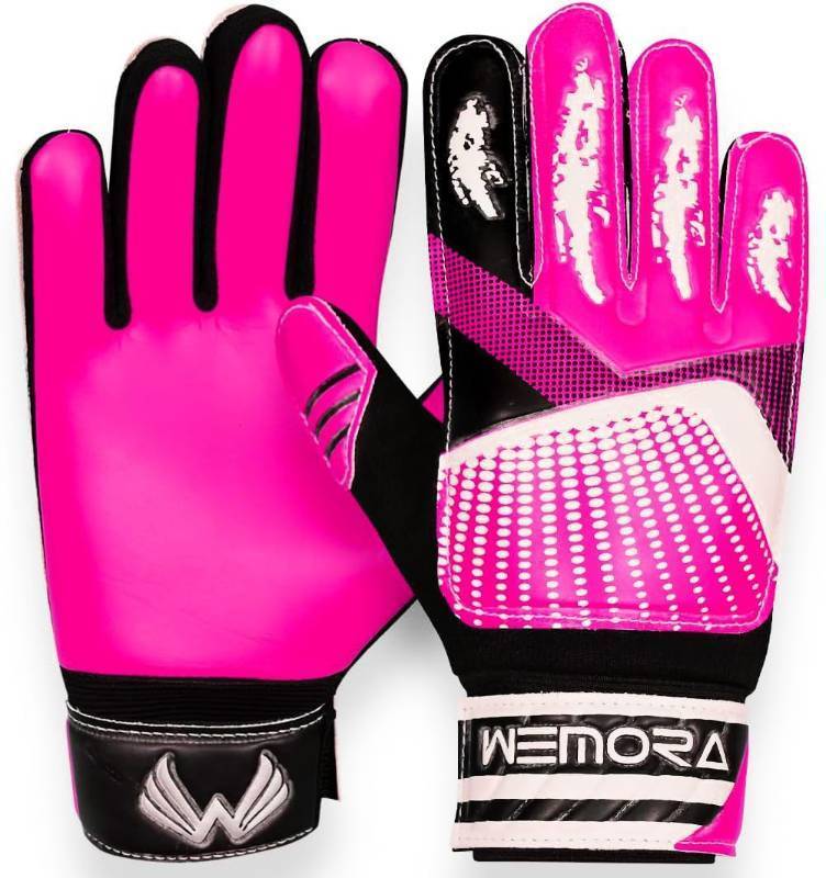 lot 1318 image: WEMORA Soccer Goalie Gloves for Kids Youth Junior Boys 4mm Anti Slip Strong Grips Palm Football Goalkeeper Gloves Retail $10.70