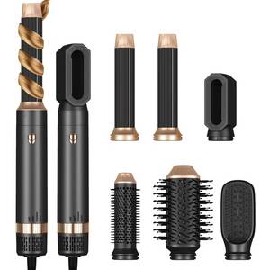 lot 1068 image: Blow Dryer Brush 60000RPM, Upgraded Hot Air Brush, Auto Curling Wand Blow Dryer with 3 Temp, Negative Ionic Air Brush Round Brush for Blow Out 5 in 1 Retail $69.99