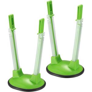 lot 1075 image: 2 Pcs Freezer Bag Holder Stand, Food Storage Holders, Adjustable Plastic Food Prep Bag, Zip Lock Bag Holder Stand for Food Meal Prep Bag, Kitchen Gadget Baggy Rack Retail $9.97