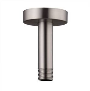 lot 1103 image: Ceiling Mount Shower Arm with Flange for Rain Shower Head,Stainless steel Straight Arm for Fixed Shower Head,3 Inch Brushed Nickel Retail $11.21