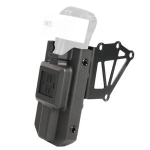 lot 1124 image: TFFUAM Tourniquet Holder for Gun Holster Universal Tactical Duty Holster Extended Support Holder and Tourniquet Holder with Tourniquet Tactical Tourniquet Holder Holster Adapter, Black Retail $47.49