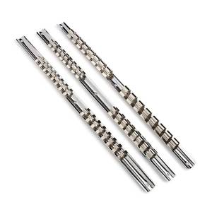 lot 1129 image: Socket Organizer Set, SEDY 3-Piece Metal Socket HoldersSocket Sliding Rail, 14-Inch, 38-Inch, 12-Inch Retail $11.97