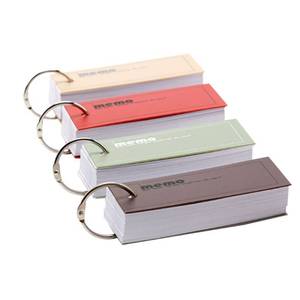 lot 1140 image: 4pcs Memo Pads Keychain Loose- Leaf Bright Colors Portable Creative Mini Notebook for Stationery Office Supply StudentRetail $16.79