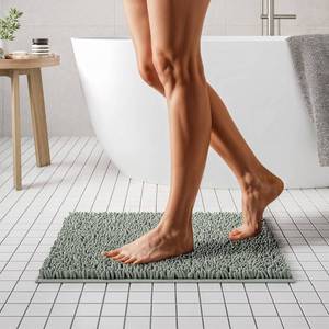 lot 1178 image: MAYSHINE Plush Shaggy Chenille Bath Mat  Extra Soft, Super Absorbent, Non-Slip Bathroom Rug  Fluffy Microfiber, Area Rug Sets for Bathroom Floor, Kitchen, Living Room  24x17  Sage Green Retail $19.99