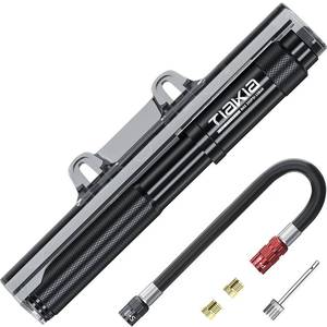 lot 1210 image: Tiakia Mini Bike Pump,Portable Compact Bicycle Pump,High Pressure Frame Pump 260PSI- Air Hand Pump Fit Presta, Schrader & Woods Valves,Aluminum Alloy Durable Tire Pump for RoadMountainBMX Bikes Retail $24.98