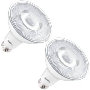 lot 1251 image: Sunco Dusk to Dawn Light Bulbs Flood Light Outdoor PAR30 LED, Photocell Sensor, 850 LM, 11W (75W Equivalent), 2700K Soft White, IP65 Waterproof, Light Sense Auto OnOff Security Porch UL 2 Pack Retail $18.74