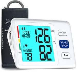 lot 2242 image: Blood Pressure Monitors for Home Use for Upper Arm 9-17in Backlit Display 2x500 Memories
