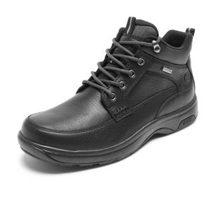 lot 5149 image: Dunham Mens 8000 Mid Boot Ankle, Black Leather, Size 15