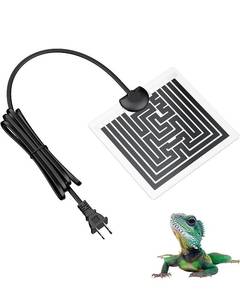 lot 6006 image: Pawfly 5 W Reptile Heat Pad 6 x 5.5 Inch Reptile Heating Pad Under Tank Terrarium Safe Fast Heating Mat Heat Mat for Turtles Frogs Snakes Lizards Geckos Hermit Crabs Spiders and Other Reptiles