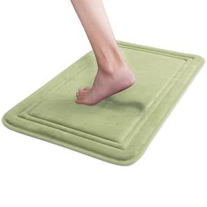 lot 6280 image: ITSOFT Memory Foam Bath Mat 24x16, Non Slip, Machine Washable, Quick Dry and Absorbent Bathroom Rugs, Bath Mats for Bathroom Floor, Tub and Shower, Bathroom Rug, Sage Green