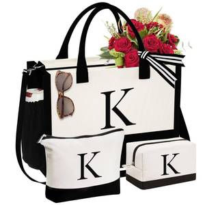 lot 6306 image: YOOLIFE Valentines Day Gifts for Her - Birthday Gifts for Women Mom Daughter Sister Friends Teacher, Valentines Day Gifts, Personalized Initial Tote Bag, Letter K