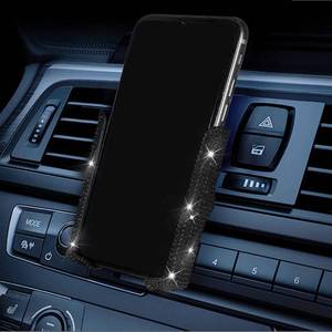 lot 6324 image: SUNCARACCL Bling Car Phone Holder, 360 Degrees Adjustable Crystal Auto Car Mount Phone Holder for Dashboard,Windshield and Air Vent (Black)