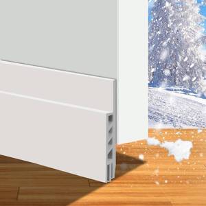 lot 6329 image: Suptikes 2 Pack Door Draft StopperDoor Sweep for Exterior and Interior Doors,Door Bottom Seal Dust and Noise Insulation Weather Stripping Draft Guard Insulator, 1.8in W x 37in L,White
