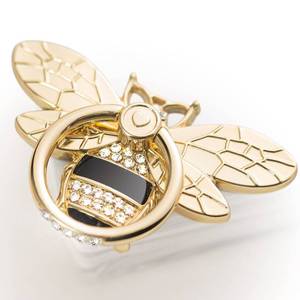 lot 6330 image: Allengel Bee Phone Ring Holder Finger Kickstand with Crystal, Cute Phone Ring Grip Holder for iPhone or Smartphone Cases, Gold Black