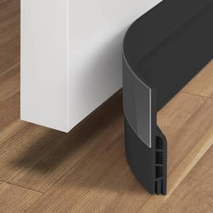 lot 6335 image: Holikme Door Draft Stopper Under Door Draft Blocker Insulator Door Sweep Weather Stripping Noise Stopper Strong Adhesive, Black