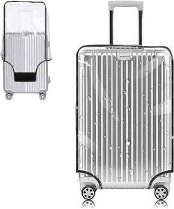 lot 6359 image: Yotako Clear PVC Suitcase Cover Protectors 30 Inch Luggage Cover Protectors for Wheeled Suitcase (30(25.80H x 20.50L x 13.00W))