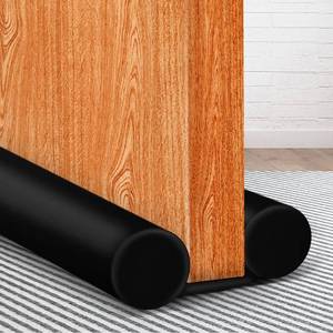 lot 6363 image: MAXTID Under Door Draft Blocker Black Door Draft Stopper 38in Noise Reducer Breeze Light Cold Air Guard Sound Proof Door Sweep 32in 36in 38in Weather Stripping Door Bottom Seal Insulation Strip Gap Filler