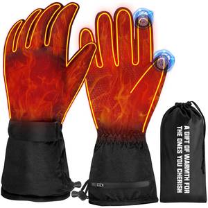 lot 6373 image: Heated Gloves, Winter Electric Warm Gloves for Men Women, Automatic Thermostat  Waterproof Winter Touchscreen Warming Gloves Outdoor Work  Ski  Hunting  Fishing  Motorcycle  Cycling, Black L