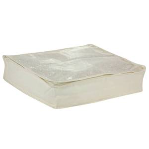 lot 6374 image: Household Essentials Sweater Storage Bag - Natural Canvas - Set of 2