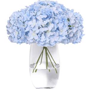lot 6381 image: Tifuly Hydrangea Artificial Flowers -12 pcs Realistic Fake Hydrangea Silk Flowers with Stems Faux Hydrangea Flowers Heads for Office Home Party Wedding Centerpiece DIY Floral Decor(Sky Blue)