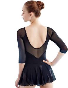 lot 6390 image: Daydance 34 Sleeve Black Womens Leotards for Ballet, Dance, Jazz, Aerial Yoga&nbsp(size unknown)