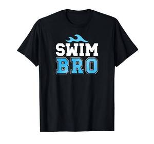 lot 6404 image: Swim Bro Swimming Brother Swim Brother Of A Swimmer Brother T-Shirt Size M