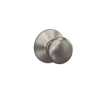 lot 6408 image: Schlage F10 PLY 619 Plymouth Door Knob, Hall and Closet Passage Lock, Satin Nickel
