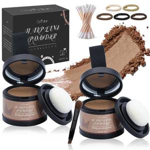 lot 6409 image: 2 Pack Hairline Powder for Women and Men, Used to Root Touch Up Hair Color, Thinning and Gray Hair Coverage and Bald Spots Coverage, Brown