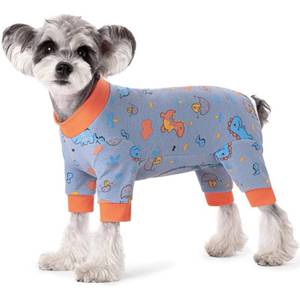 lot 6421 image: Dog Surgery Recovery Suit, Dog Onesie for Surgery Female Male Dogs, Dogs Pajamas Long Sleeve, Small Dogs Onesie, Abdominal Wound Bandages Surgical Suit, Cat Recovery Suit for Shedding Skin Disease Size L