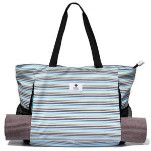 lot 6456 image: ESVAN Yoga Mat Bag Yoga Tote Carrier Shoulder Bag Carryall Tote for Office,Yoga,Pilates,Travel,Beach and Gym (C)