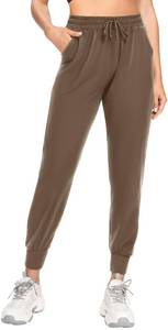 lot 6465 image: FULLSOFT Sweatpants for Women-Womens Joggers with Pockets Yoga Pants Leggings for Cycling Lounge Workout Running(Mocha Brown,Medium)