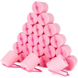 lot 6489 image: MAQIHAN 24PCS Foam Hair Rollers - Heatless Hair Curler for ShortLong Hair in Random Colors - Sponge Rollers for Hair Curling Overnight - Suitable for All Hair Types