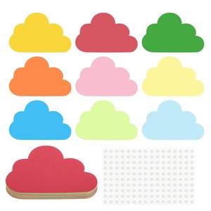 lot 8005 image: PATIKIL Cloud Cutouts, 144 Pack Paper Cloud, Colorful Cloud Cutout for Classroom Decoration DIY Craft Project, Assorted Color