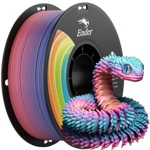 lot 8019 image: Creality 3D Printer Filament 1.75mm, Rainbow Upgrade PLA Filament Strong Toughness No-Tangling Vacuum Packaging 3D Printing Filament Fit Most 3D Printers, 1kg Spool, Accuracy - 0.02mm, Multi-Color