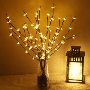 lot 8020 image: AMARS 2 Pack Lighted Prelit Twig Tree Branches Lights, Battery Operated, Room Decor LED Cherry Blossoms Lamp Christmas Holiday Decorative Sticks Vase Filler for Home Decoration (29.5inch)