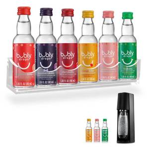 lot 8039 image: Holder Compatible with SodaStream Bubly Bubbly Drops Flavors, Wall Mount Flavor Organizer for Soda Stream Accessories