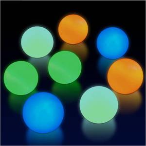 lot 8071 image: A 8Pcs Sticky Balls for Ceiling - Squishy Balls Sensory Balls Glow in The Dark Balls Squishy Stress Ball Glowing Ball Sticky Wall Balls Bulk Sticky Glow Balls Sticky Squishies Sticky Ball Toy