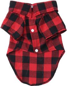 lot 8075 image: Plaid Dog Shirt Dog Clothes for Dogs&nbsp(size unknown)