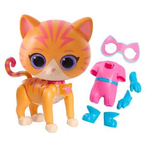 lot 8086 image: Just Play Disney Junior SuperKitties Cat-Tastic Transforming Ginny Lights and Sounds Figure, Kids Toys for Ages 3 Up