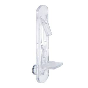 lot 8089 image: Rierdge 50 Pcs Plastic Locking Shelf Pins 7.9mm, 34in Clear Plastic Locking Shelf Support Peg Clips for 7.9mm Diameter Peg Hole and 34 Inch Cabinet Shelves