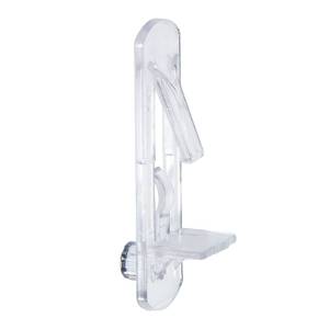 lot 8096 image: Rierdge 50 Pcs Plastic Locking Shelf Pins 7.9mm, 58in Clear Plastic Locking Shelf Support Peg Clips for 7.9mm Diameter Peg Hole and 58 Inch Cabinet Shelf