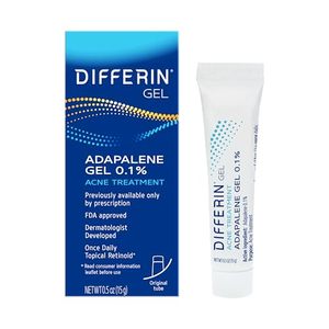 lot 8102 image: Differin Acne Treatment Gel, 30 Day Supply, Retinoid Treatment for Face with 0.1percent Adapalene, Gentle Skin Care for Acne Prone Sensitive Skin, 15g Tube (Packaging May Vary)