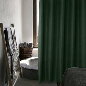 lot 8108 image: SPXTEX Dark Green Shower Curtains 72 inches Long Waterproof Fabric Farmhouse Modern Rectangle Textured Shower Curtains with Hooks for Bathroom Decorative Shower Room 36in W X 72in L