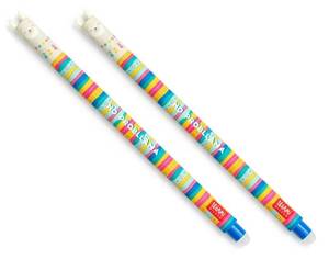 lot 8112 image: LEGAMI Erasable Gel Pen - Llama, Thermosensitive Ink, 0.7 mm Tip Diameter, 15 cm Length, Blue ink (Pack of 2)