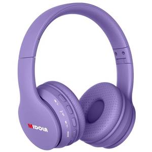 lot 8120 image: MIDOLA Kids Headphones Bluetooth 5.3 Wireless 60H Play Time Volume Limit 85110dB Over Ear Foldable Protection HeadsetWired AUX Cord Mic for Boy Girl Travel School Phone Pad Tablet Light Purple