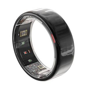 lot 8185 image: POBOVi Smart Ring - Health and Sleep Tracker, SpO2, Heart Rate Monitor and Stress Management, NFC Wireless Charging, 6-Day Battery, Water-Resistant(IP68), iOS and Android Compatible (Black, 11) - Retail $206.45