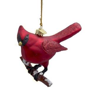 lot 8190 image: Kurt Adler Noble Gems Glass Cardinal Christmas Ornament